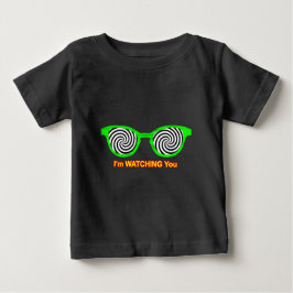 Camiseta Para Bebê Assistindo Hypnotize Óculos De Sol Escarem Verde O