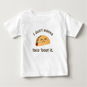 Camiseta Para Bebê Ataque do Taco 'ele humor engraçado da chalaça d