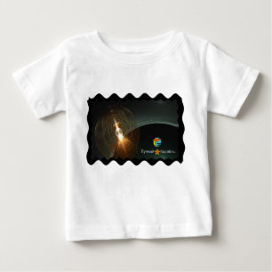 Camiseta Para Bebê Aterrissagem na lua russa