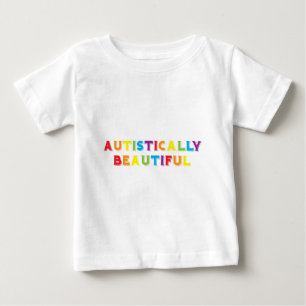 Camiseta Para Bebê Autìstica bonito