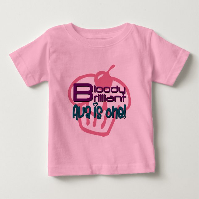 Camiseta Para Bebê Ava é um! (Frente)