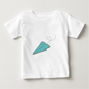 Camiseta Para Bebê Avião de papel
