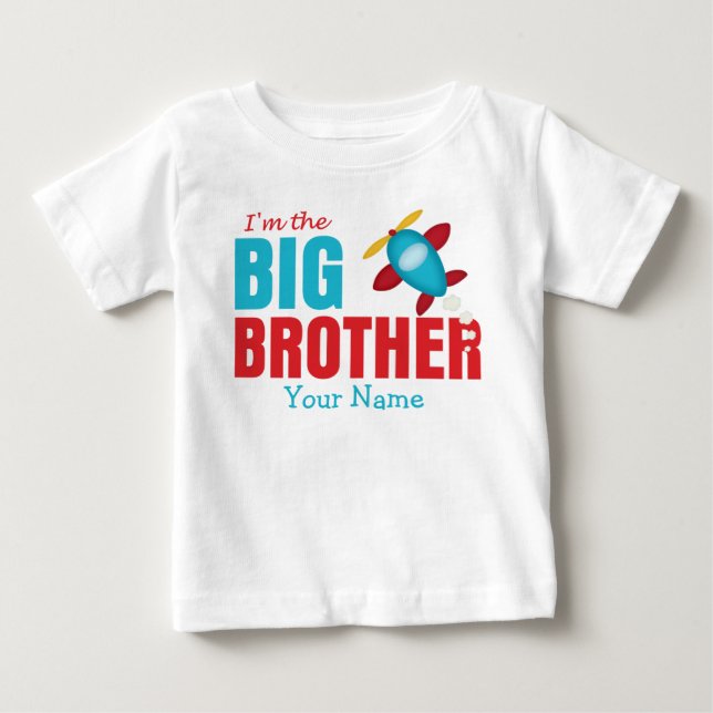 Camiseta Para Bebê Avião do Big Brother Personalizado (Frente)