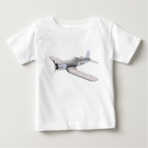 Camiseta Para Bebê Avião do corsário do ESM F-4U
