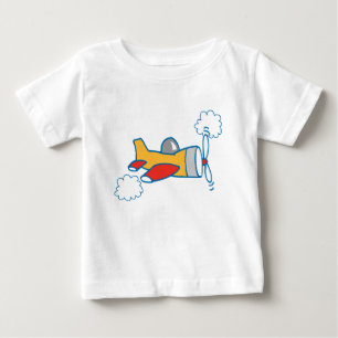 Camiseta Para Bebê Avião Grande