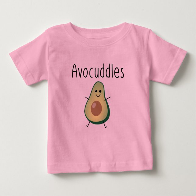 Camiseta Para Bebê Avocuddles Bodysuit Bebê Tutu (Frente)