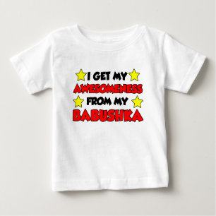 Camiseta Para Bebê Awesomeness de Babushka