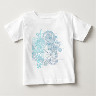 Camiseta Para Bebê Azul