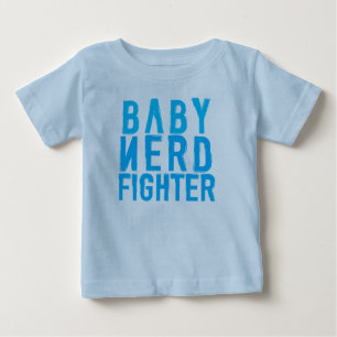 Camiseta Para Bebê Azul de Nerdfighter do bebê