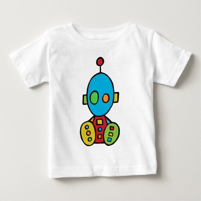 Camiseta Para Bebê Baby Boy Bot (Frente)