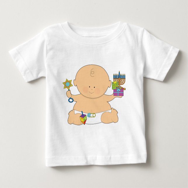 Camiseta Para Bebê Baby Hanukkah (Frente)