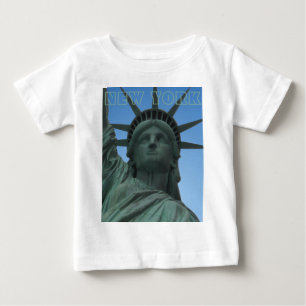 Camiseta Para Bebê Baby New York Shirt NYC Estátua da Liberdade Souv
