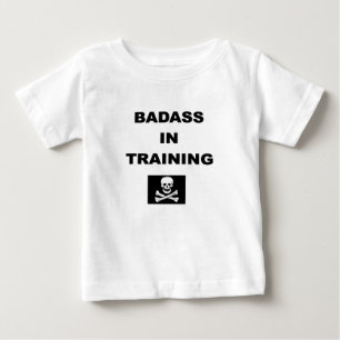 Camiseta Para Bebê badass na criança do treinamento