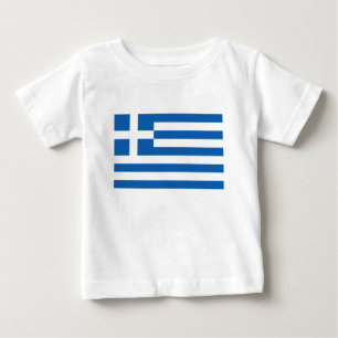 Camiseta Para Bebê Baixo custo! Sinalizador de grécia