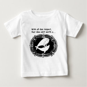 Camiseta Para Bebê Baleia engraçada de TDN e um golfinho que obtem a