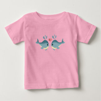 Camiseta Para Bebê ballenas bebé