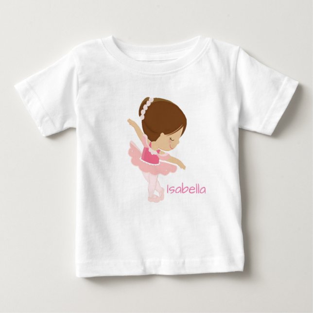 Camiseta Para Bebê Ballerina (Frente)