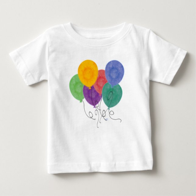 Camiseta Para Bebê Balões (Frente)