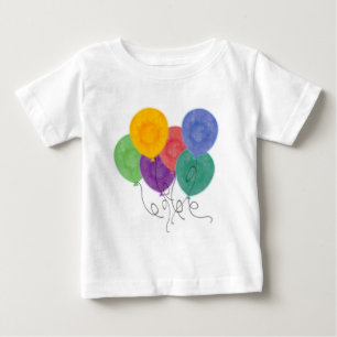 Camiseta Para Bebê Balões e gráficos