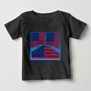 Camiseta Para Bebê Bandeira Americana com Hakuna Matata: Design Patri