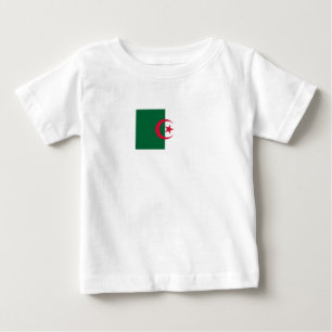 Camiseta Para Bebê Bandeira argelino patriótica