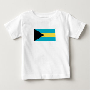 Camiseta Para Bebê Bandeira Bahamiana Patriótica