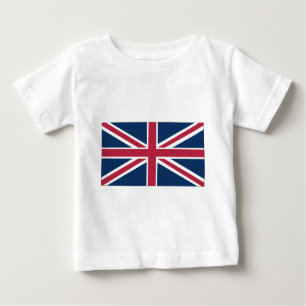 Camiseta Para Bebê bandeira britânica