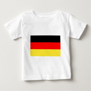 Camiseta Para Bebê Bandeira da Alemanha