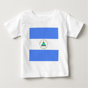 Camiseta Para Bebê Bandeira de alta qualidade de Nicarágua