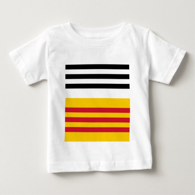 Camiseta Para Bebê Bandeira de Loon op Zand (Frente)