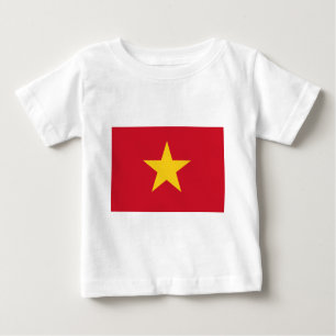 Camiseta Para Bebê bandeira do vietname