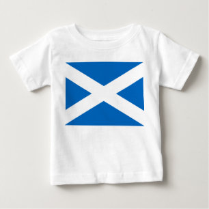 Camiseta Para Bebê Bandeira escocesa da cruz de Scotland St Andrew