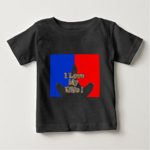 Camiseta Para Bebê Bandeira francesa Hakuna Matata Eu adoro a imagem