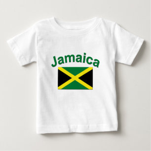 Camiseta Para Bebê Bandeira jamaicana