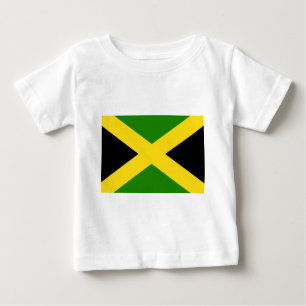 Camiseta Para Bebê Bandeira jamaicana