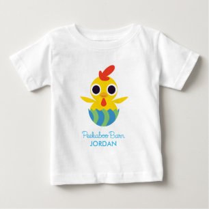 Camiseta Para Bebê Bandido da páscoa do celeiro do Peekaboo o