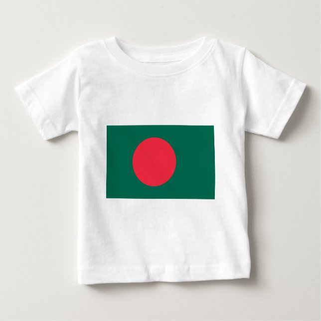 Camiseta Para Bebê bangladesh (Frente)