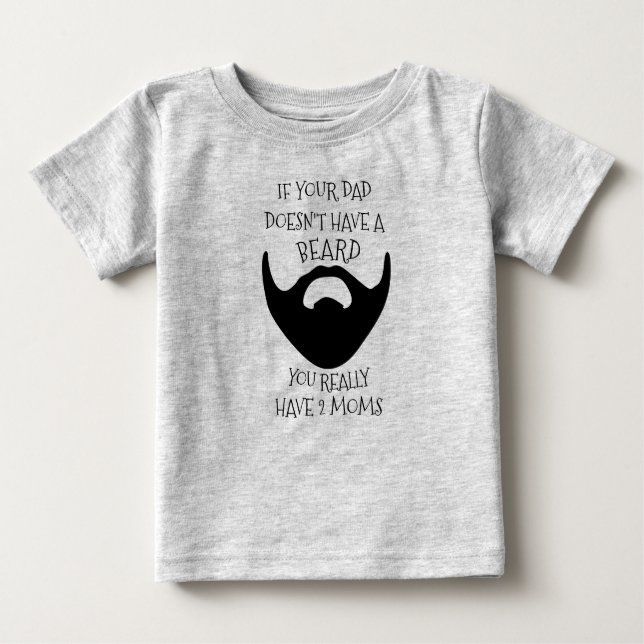 CAMISETA PARA BEBÊ BARBA DO PAI (Frente)