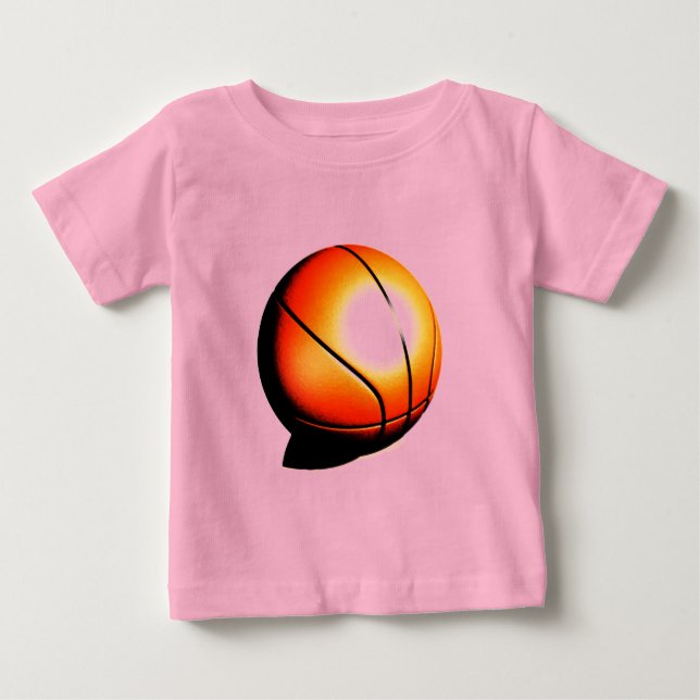 Camiseta Para Bebê Basquetebol (Frente)