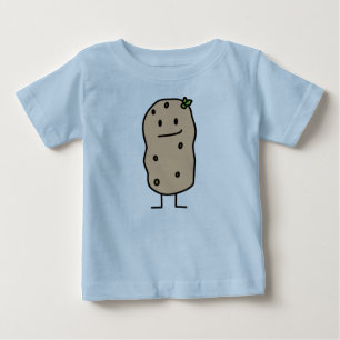 Camiseta Para Bebê Batata de sorriso bonito feliz