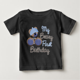 Camiseta Para Bebê beary-first-birthday-boy.png
