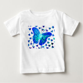 Camiseta Para Bebê Bebê-Borboleta Pintada À Mão