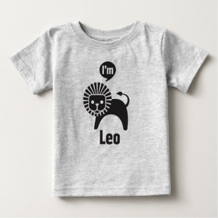Camiseta Para Bebê Bebê Camisetas-Leo do zodíaco