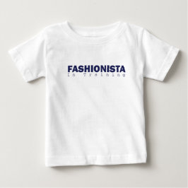 Camiseta Para Bebê Bebê: fashionista-no treinamento