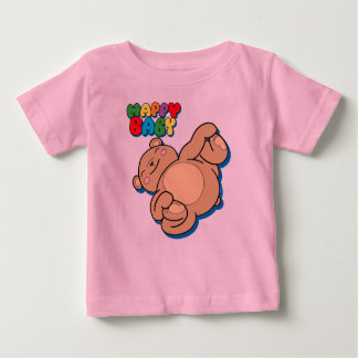 Camiseta Para Bebê Bebê feliz por Yoga Teddy Bear