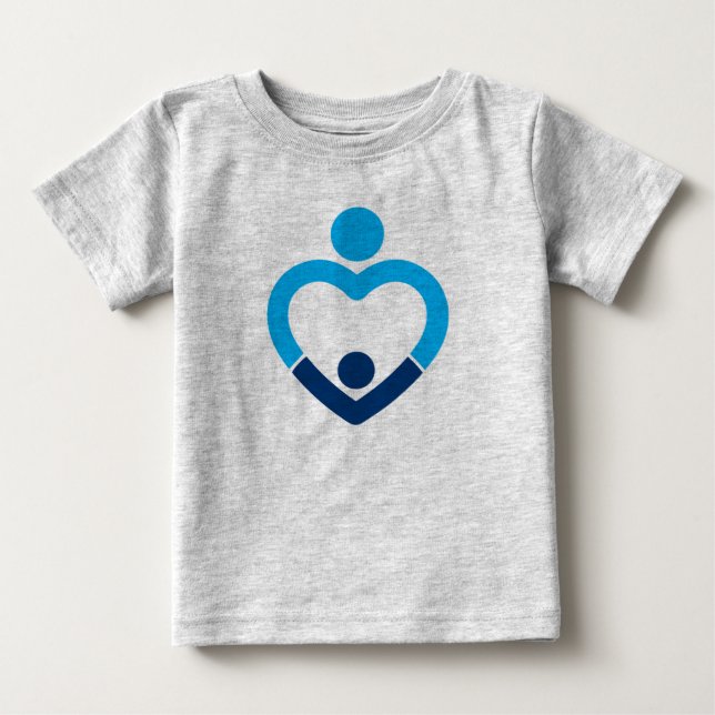 Camiseta Para Bebê Bebê - Fita de Futebol - Cinza (Frente)