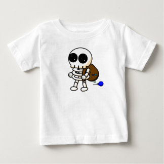 Camiseta Para Bebê Bebê legal do esqueleto do Dia das Bruxas