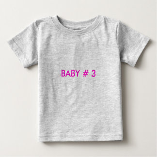CAMISETA PARA BEBÊ BEBÊ Nº 3