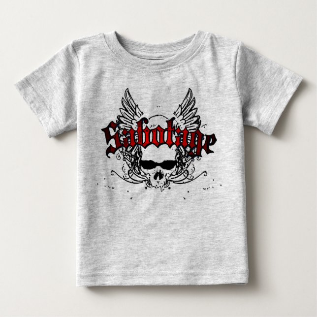 Camiseta Para Bebê bebê sabotagem (Frente)
