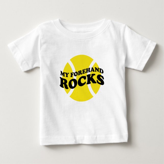 Camiseta Para Bebê Bebê tênis com slogan fofo dizendo (Frente)
